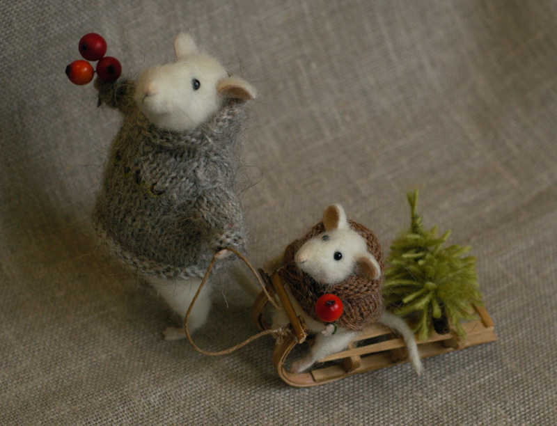 рождественские мышки