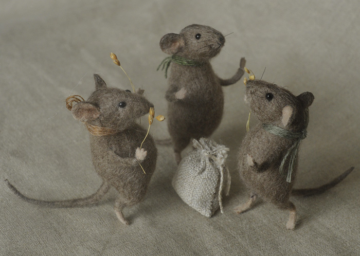 stuffed mice: harvest