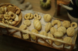 miniature bread and pastry