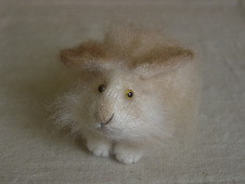 fluffy stuffed rabbit