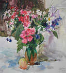 still life watercolor -flowers